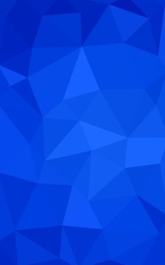 Üçgenler ve degrade origami tarzında oluşan ışık mavi köşeli tasarım deseni