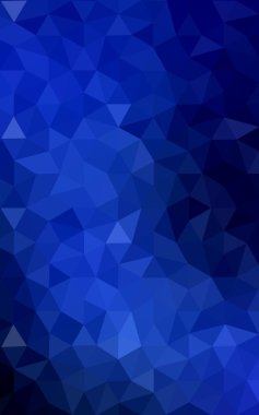 Üçgenler ve degrade origami tarzı oluşur koyu mavi köşeli tasarım deseni.