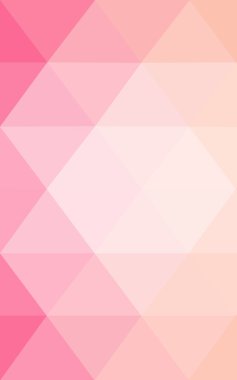 Üçgenler ve degrade origami tarzında oluşan pembe poligonal tasarım deseni.