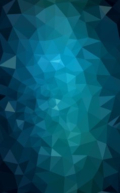 Üçgenler ve degrade origami tarzı oluşur koyu mavi köşeli tasarım deseni.