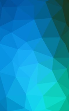 Üçgenler ve degrade origami tarzı oluşur koyu mavi köşeli tasarım deseni