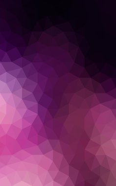 Üçgenler ve degrade origami tarzı oluşur çok renkli mor, pembe poligonal tasarım deseni.