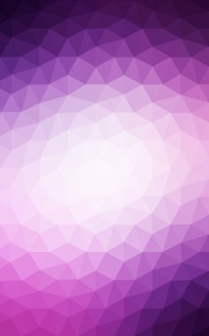 Üçgenler ve degrade origami tarzı oluşur mor kenarlı tasarım deseni.