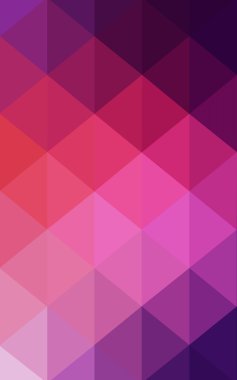 Üçgenler ve degrade origami tarzında oluşan hafif pembe, kırmızı kenarlı tasarım desen