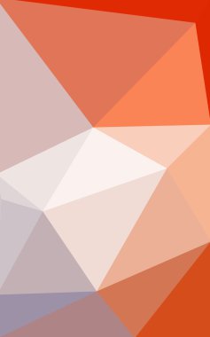 Degrade, arka planda origami stil ve üçgen oluşur turuncu poligonal desen.