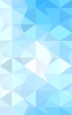 Üçgenler ve degrade origami tarzı oluşur mavi köşeli tasarım deseni.