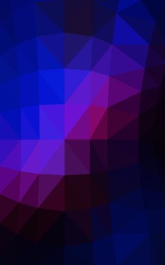 Üçgenler ve degrade origami tarzı oluşur koyu pembe, mavi köşeli tasarım deseni