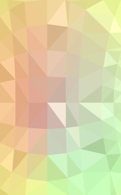 Üçgenler ve degrade origami tarzında oluşan ışık yeşil-sarı poligonal tasarım deseni