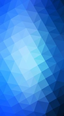 Hangi üçgenler ve degrade origami tarzı oluşur poligonal tasarlamak, mavi.