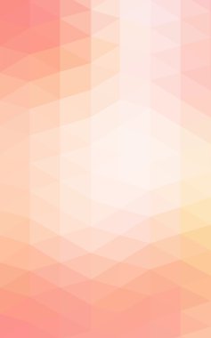 Üçgenler ve degrade origami tarzında oluşan hafif pembe poligonal tasarım deseni