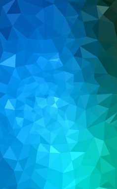 Üçgenler ve degrade origami tarzı oluşur koyu mavi köşeli tasarım deseni.