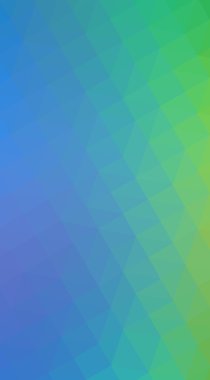 Üçgenler ve degrade origami tarzı oluşur çok renkli yeşil, mavi köşeli tasarım illüstrasyon.