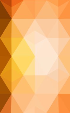 Degrade, arka planda origami stil ve üçgen oluşur turuncu poligonal desen.