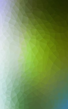 Açık mavi, poligonal tasarım deseni, yeşil üçgenler ve degrade origami tarzı hangi oluşur