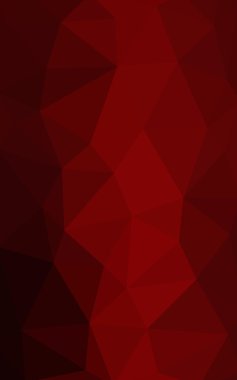 Üçgenler ve degrade origami tarzı oluşur koyu kırmızı köşeli tasarım deseni