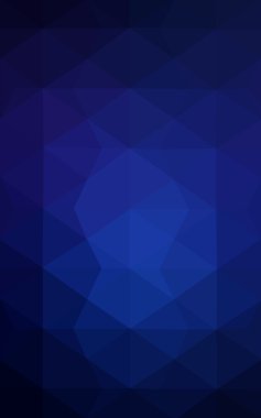 Üçgenler ve degrade origami tarzı oluşur koyu mavi köşeli tasarım deseni.