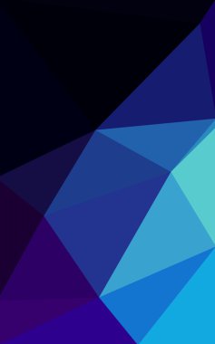 Üçgenler ve degrade origami tarzı oluşur koyu mavi köşeli tasarım deseni.