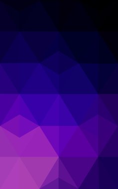 Üçgenler ve degrade origami tarzında oluşan koyu mor kenarlı tasarım deseni.