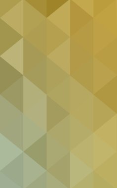 Üçgenler ve degrade origami tarzında oluşan ışık yeşil-sarı poligonal tasarım deseni