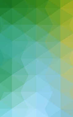 Üçgenler ve degrade origami tarzı oluşur çok renkli yeşil, mavi köşeli tasarım deseni.