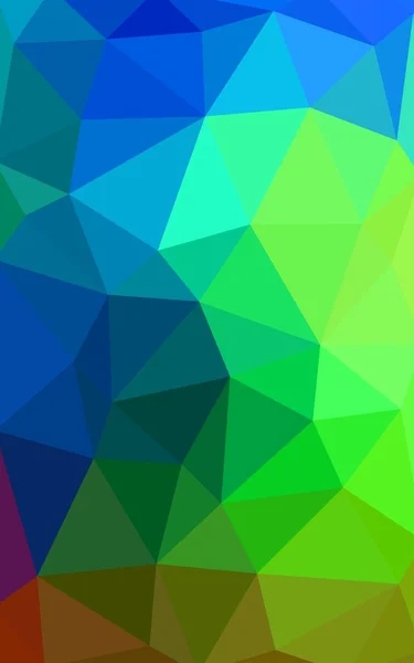 Dunkles mehrfarbiges polygonales Designmuster, das aus Dreiecken und einem Farbverlauf im Origami-Stil besteht — Stockfoto