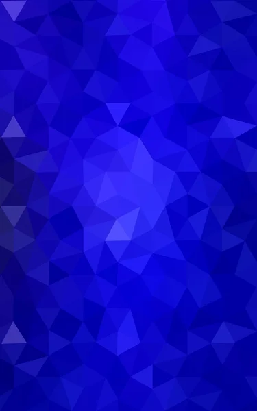 Dark blue polygonal design pattern, which consist of triangles and gradient in origami style. — Stock Photo, Image