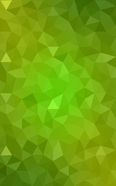 Vícebarevná zelené, žluté, oranžové polygonální návrhový vzor, který se skládají z trojúhelníků a gradient v origami stylu. — Stock fotografie