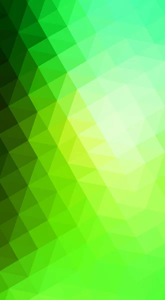 Grüne polygonale Designillustration, die aus Dreiecken und einem Farbverlauf im Origami-Stil besteht. — Stockfoto
