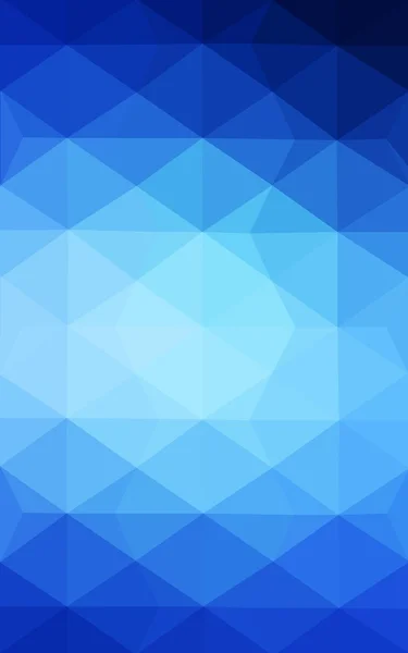Blue polygonal design pattern, which consist of triangles and gradient in origami style. — Stock Photo, Image