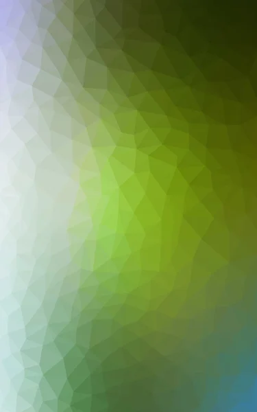 Light blue, green polygonal design pattern,which consist of triangles and gradient in origami style — Stock Photo, Image