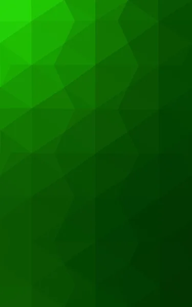 Patrón de diseño poligonal verde, que consiste en triángulos y gradiente en estilo origami . — Foto de Stock