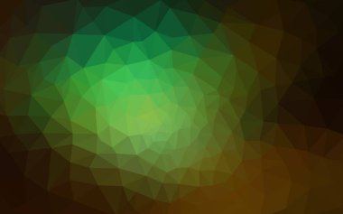 Üçgenler ve degrade origami tarzı oluşur koyu yeşil köşeli tasarım deseni.