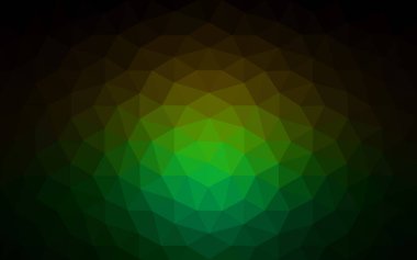 Üçgenler ve degrade origami tarzı oluşur çok renkli koyu kırmızı, yeşil köşeli tasarım deseni.