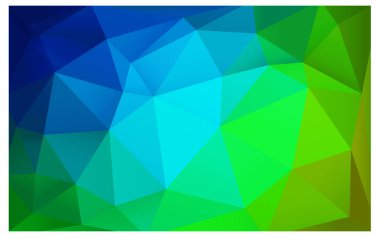 Açık mavi yeşil soyut perspektif renkli.