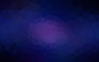 Üçgenler ve degrade origami tarzı oluşur koyu mavi köşeli tasarım deseni.