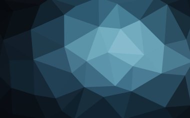 Üçgenler ve degrade origami tarzı oluşur koyu mavi köşeli tasarım deseni