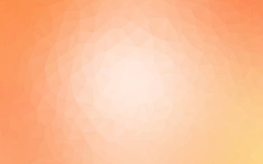 Üçgenler ve degrade origami tarzında oluşan ışık turuncu poligonal tasarım deseni