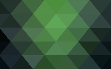 Üçgenler ve degrade origami tarzı oluşur koyu yeşil köşeli tasarım deseni