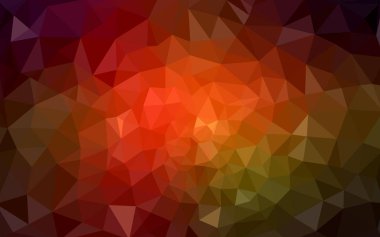 Üçgenler ve degrade origami tarzı oluşur çok renkli koyu kırmızı, yeşil köşeli tasarım deseni.