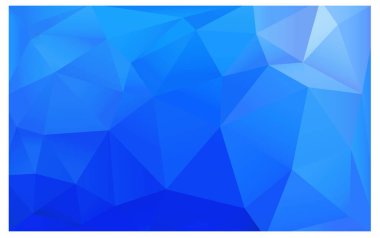 Hafif mavi vektör çokgen soyut poligonal geometrik üçgen arka plan