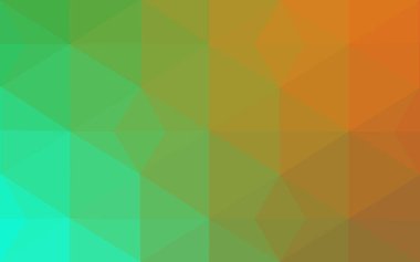 Üçgenler ve degrade origami tarzı oluşur çok renkli yeşil, sarı, turuncu poligonal tasarım deseni.