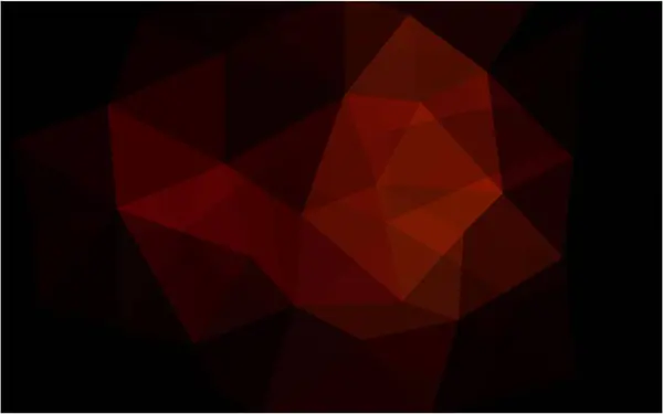 Темно-червоний багатокутний шаблон дизайну, який складається з трикутників і — стоковий вектор