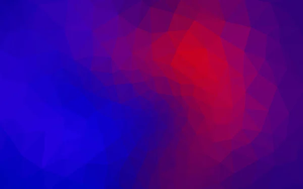 Multicolor azul, padrão de design poligonal vermelho, que consistem em triângulos e gradiente no estilo origami . —  Vetores de Stock