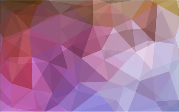 Patrón de diseño poligonal multicolor claro, que consiste en trian — Vector de stock