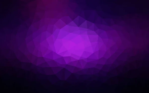 Púrpura oscuro, patrón de diseño poligonal rosa, que consisten en triángulos y gradiente en estilo origami — Archivo Imágenes Vectoriales