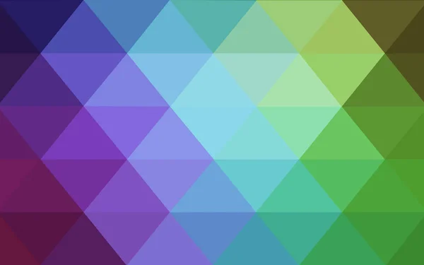 Leichtes mehrfarbiges polygonales Designmuster, das aus Dreiecken und Farbverlauf im Origami-Stil besteht — Stockvektor