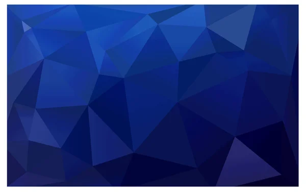 DARK BLUE Lowpoly Background with copy-space. EPS vector illustration. Used opacity mask — Stock Vector