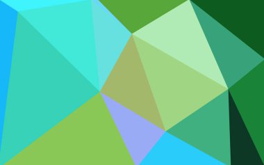 Üçgenler ve degrade origami tarzı oluşur çok renkli mavi, sarı, turuncu poligonal tasarım deseni.