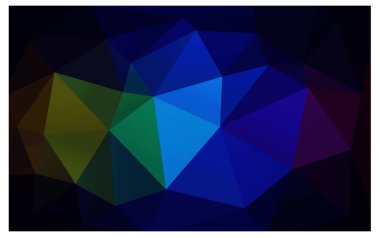 Karanlık çok renkli vektör üçgen mozaik arka plan asetat origami tarzı ile.