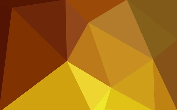 三角形の折り紙のスタイルで背景のグラデーションで構成されるオレンジ色の多角形パターン. — ストックベクタ